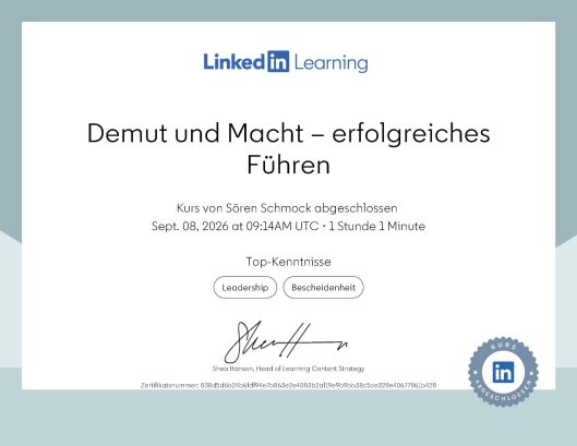 Demut und Macht – erfolgreiches Führen